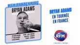 Bryan Adams en tournée en partenariat avec RFM 