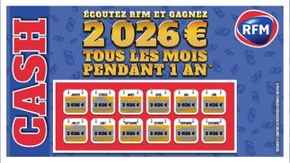 Ecoutez RFM et gagnez 2026 par mois pendant un an !