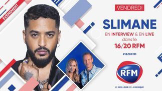 Vendredi 20 mai: Slimane en interview et en live dans le 16/20 RFM !
