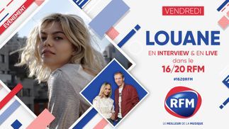 Vendredi 24 septembre: Louane en interview et en live dans le 16/20 ! 