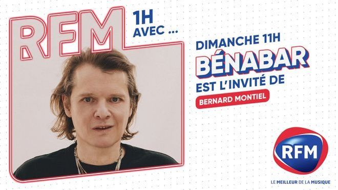 Bénabar invité de Bernard Montiel dans "1 heure avec..." sur RFM
