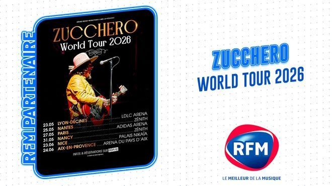 Zucchero : découvrez les nouvelles dates de sa tournée en partenariat avec RFM !